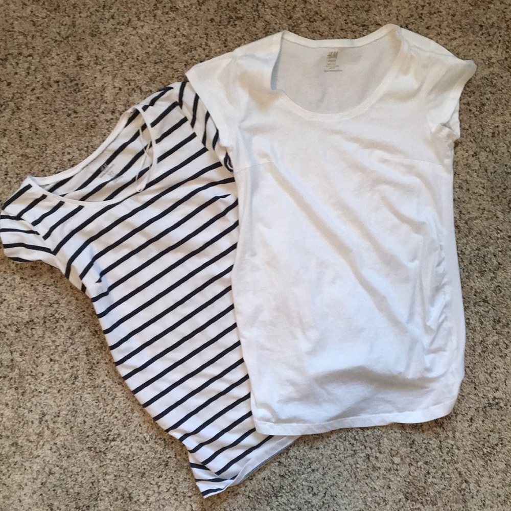 HM Scoop Neck Maternity Tees